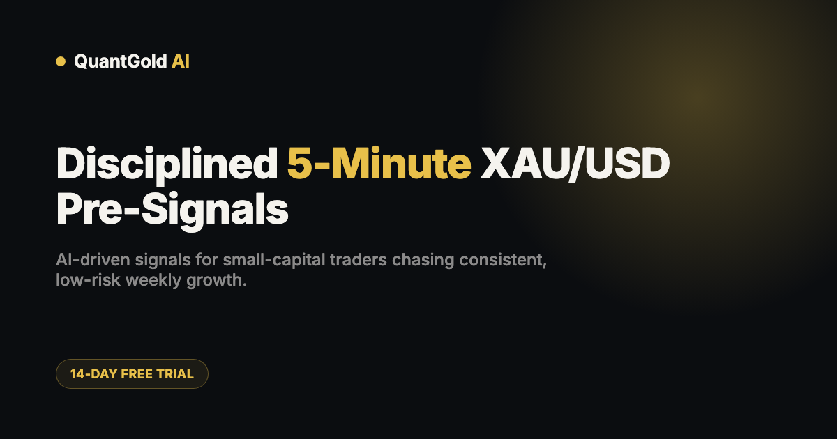 QuantGold AI - AI-powered 5-minute XAU/USD trading signals, built and tested in the open